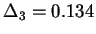 $\Delta_3 = 0.134$