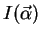 $I(\vec{\alpha})$