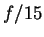 $f/15$