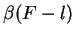 $\beta(F-l)$